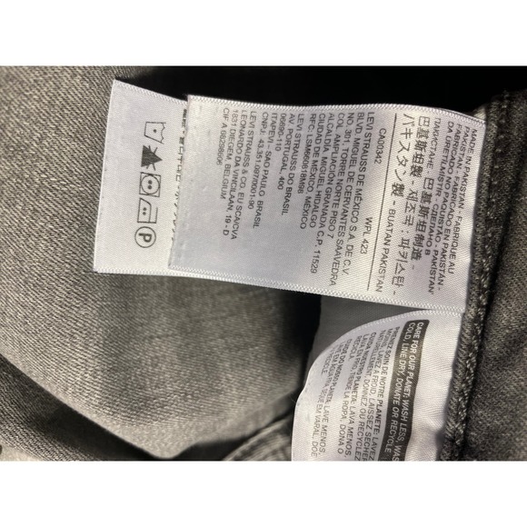 Levi's 721 High Rise Skinny SZ 26 gray/black - Picture 2 of 7